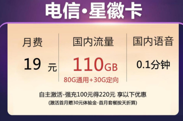 你想好換一張什么樣的手機(jī)卡了嗎？隆重推出【電信星徽卡、云雷卡】低月租大流量放心用上網(wǎng)卡